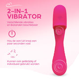 Erodit Double Sensation 2-in-1-Vibrator. USB wiederaufladbar, Rosa
