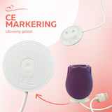 Erodit Silikon-Luftdruckvibrator Lila, USB wiederaufladbar