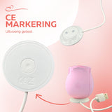 Erodit Silicone Air Pressure Vibrator USB rechargeable