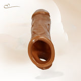 Realistische Peniskondomhülle mit Penisring