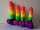 Erodit Rainbow Dildo - Pride LGBTQIA+ colors Dildo (4 sizes)