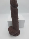 Erodit Brown Chocolate Dildo, 20 cm inclusief glijmiddel