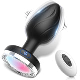 Erodit Lightning butt plug 10 vibration and light settings with remote control
