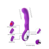 USB 0plaadbare G-spot vibrator paars