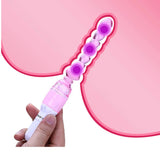 Erodit Flirting Anale Kralen Dildo Vibrator, inclusief batterijen