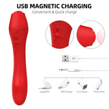 Erodit Roos massager rod vibrator with heating element, USB rechargeable