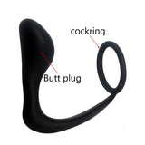 Erodit Silicone butt plug cock ring