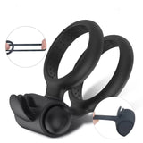 Erodit Silicone clitoris stimulating vibration cock ring