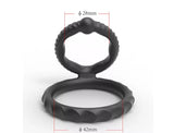 Erodit Silicone double penis cock ring