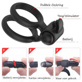 Erodit Silicone clitoris stimulating vibration cock ring